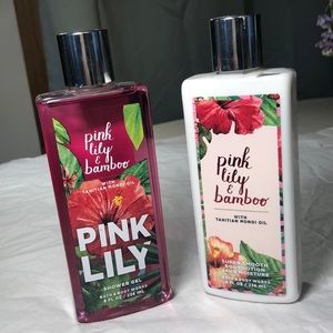 Bath & Body Works Pink Lily & Bamboo Lotion & Gel